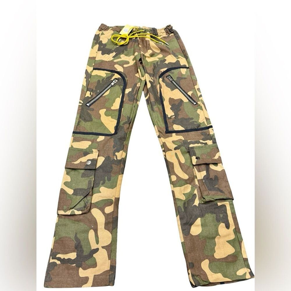 MNMI Camouflage Cargo Pants Men’s Small BNWT Rare LA Streetwear Utility Pants